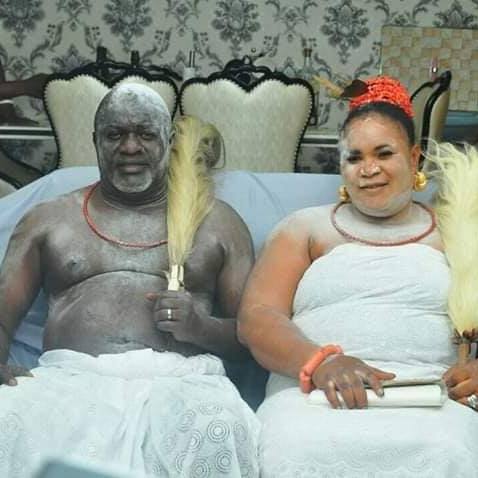 Chief Godwin Adode and his wife